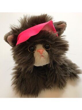 1995 Tyco Kitty Kitty Fancy Kittens Purring Cat Plush Rare HTF